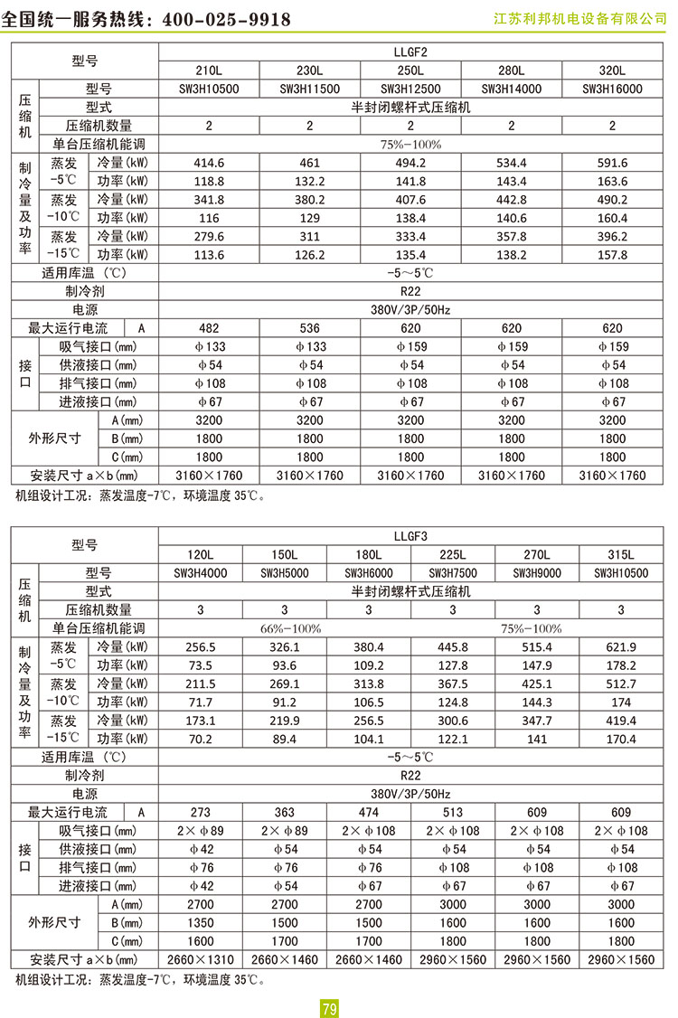 萊富康30+70HP螺桿二并聯(lián)蒸發(fā)冷